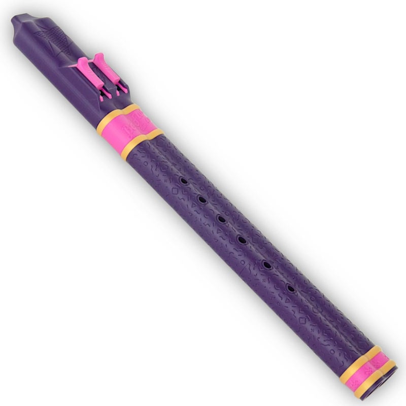 BáFlute BaFlute Native American Style Drone Flute, Key of A 432hz, Double Chamber Drone Flute, 3D Printed, 90's Vibe (Purple) - Image 1